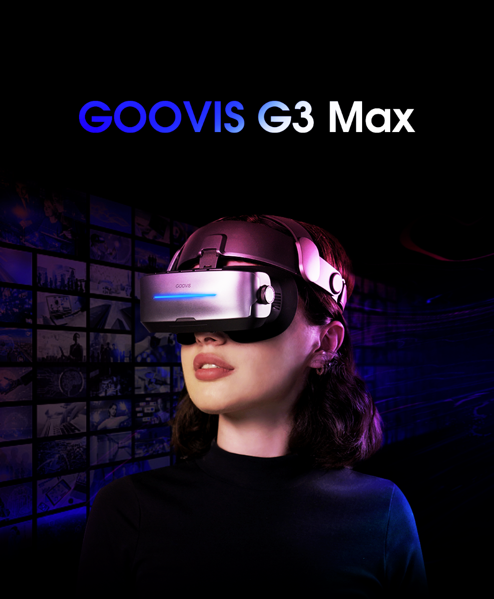 GOOVIS G3Max - 5K OLED Cinematic HMD, 1000-inch IMAX-like GOOVIS G3Max - 5K OLED Cinematic HMD, 1000-inch IMAX-like
